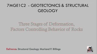 7MGE1C2  GEOTECTONICS amp STRUCTURAL GEOLOGY [upl. by Bobbie]