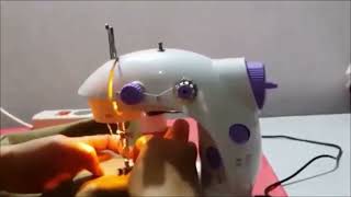 How to Sew with Portbale Mini Sewing Machine [upl. by Gabriell450]