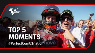 Top 5 MotoGP™ Moments  PerfectComb1nation [upl. by Latricia]