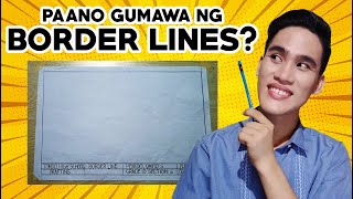 TAGALOG HOW TO MAKE BORDER LINE AND TITLE BLOCK Paano Gumawa ng Border Line  Technical Drafting [upl. by Beetner]