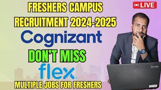 Cognizant Job For Freshers  Campus Recruitment 2024 2025  Multiple job Openings [upl. by Klotz]