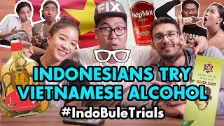 IndoBuleTrials Indonesians Try Vietnamese Alcohol [upl. by Khoury969]