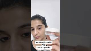 Translucent powder vs compact powder tipsandtricksmakeuptips makeupartistmakeupshortsuseful [upl. by Deevan]