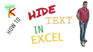 How To Hide Text in Excel [upl. by Aramenta]