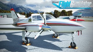 The most comprehensive MSFS addon to date  MILVIZ Cessna 310R  Full Flight Review [upl. by Meakem]