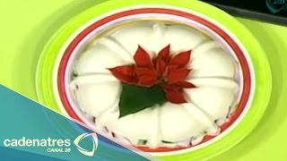 Deliciosa gelatina navideña  Recetas de postres navideños  Cómo hacer postres navideños [upl. by Westmoreland]