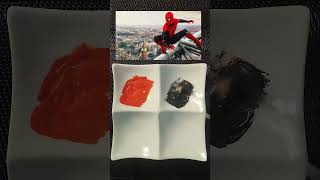 Guess the color spiderman satisfying asmr colormixing paintmixing asmart shorts youtube [upl. by Leunamesoj]