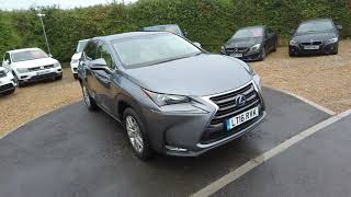 LEXUS NX 300H LUXURY SUV 5DR PETROL HYBRID 2016 AUTO IN A LOVELY LEXUS GREY [upl. by Arimaj754]