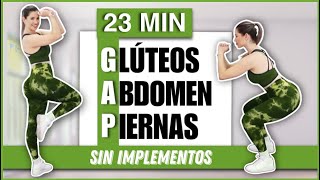 RUTINA DE GAP  Glúteos Abdomen y Piernas  RUTINA SIN PESO Y SIN SALTOS  NatyGlossGym [upl. by Llerod]