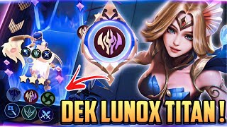 DEK LUNOX TITAN FULL CRYSTAL SYNERGY  COMBO META MAGIC CHESS MOBILE LEGENDS 2024 [upl. by Ayatahs703]