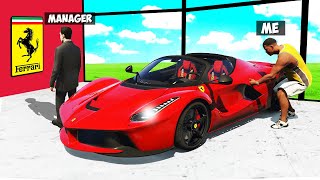 Stealing EVERY FERRARI CAR From THE SHOWROOM in GTA 5 [upl. by Mcgruter]