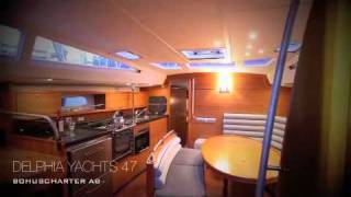 Delphia Yachts 47 interior film by Bohuscharter AB [upl. by Iaka]