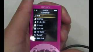 Walkman NWS640にitunesの曲を直接転送する方法 [upl. by Rahab155]