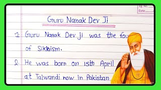 10 Lines Essay On Guru Nanak Dev Ji In English  Essay On Guru Nanak Dev JiGuru Nanak Jayanti Essay [upl. by Moneta]