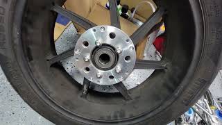 harley m8 bagger rear wheel conversion [upl. by Maker]