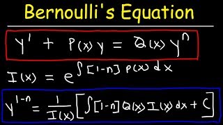 Bernoullis Equation For Differential Equations [upl. by Hakkeber]