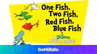 One Fish Two Fish Red Fish Blue Fish A Dr Seuss CountAlong [upl. by Esserac]