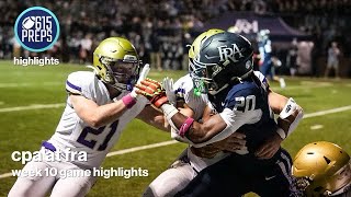 TSSAA Football Highlights CPA 21 FRA 7 [upl. by Sabian940]