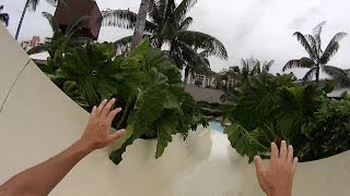 Small White Water Slide at Water Park Caldas Novas [upl. by Browne438]