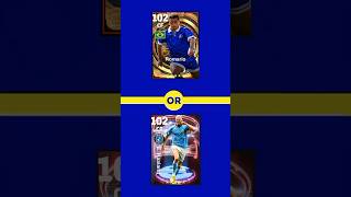 What do you choose 🤔 efootball efootballmobile efootball2024 9algamesplayefootball [upl. by Ahsekram381]