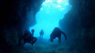 Xlendi tunnel diving Gozo Malta with Scuba Kings [upl. by Leval605]