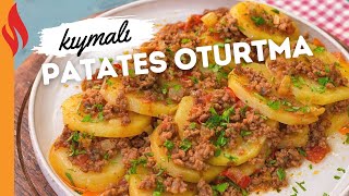 Kıymalı Patates Oturtma Tarifi  Nasıl Yapılır [upl. by Annayar]