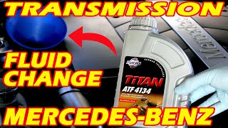 How To CHANGE The TRANSMISSION FLUID On Your Mercedes Benz S Class  S500 W220 7226 5 Speed [upl. by Mcclenon]