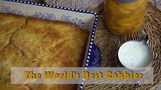 Deliciously Easy Homemade Peach Pie Cobbler with Canned Peach Pie Filling [upl. by Simonne]