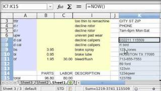 Spreadsheet Basics INVOICES [upl. by Lebasi]