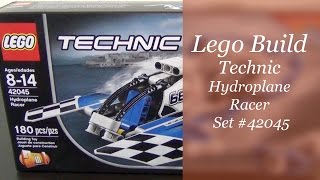 Lets Build  LEGO Technic Hydroplane Racer Set 42045 [upl. by Sakmar]