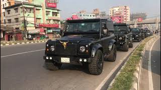 Land Rover Lineup 🖤Bangladesh 🇧🇩 [upl. by Nyra772]