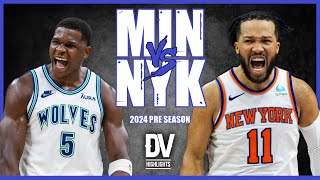 Minnesota Timberwolves vs New York Knicks Full Game Highlights  October 13 2024 [upl. by Housen31]