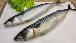 Mackerel tastes better than Red Fish DELICIOUS FISH IN THE OVEN Simple recipe [upl. by Llehcear511]