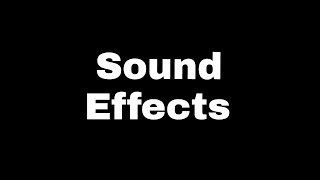 Sound effects 62 famous sound effects [upl. by Clein]