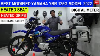 BEST MODIFIED YAMAHA YBR 125G MODEL 2022 IN PAKISTAN [upl. by Ahsiela]