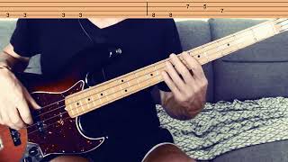 Bad Card  Bob Marley Uprising 1980  Bass Cover and TABS [upl. by Terti]