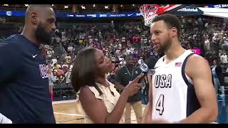 Steph Loves Basketball and his FAMILY Team USA Wins Against Canada [upl. by Theodor]