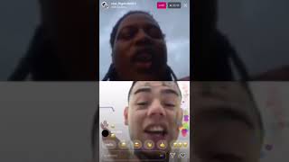 FBG Duck vs 6ix9ine Live On Instagram FULL VIDEO [upl. by Ruskin]