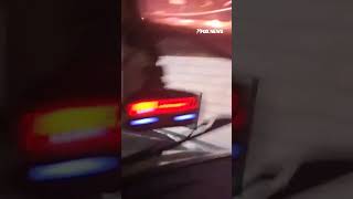 Hurricane Helene sends shed tumbling across road in Florida [upl. by Odrautse197]