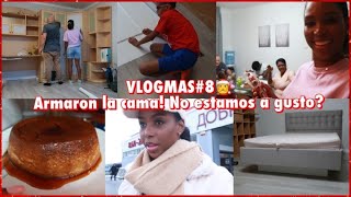 VLOGMAS 8🎅 NO ES LO QUE ESPERAMOS🤦🏾‍♀️ PEGAMOS PAPEL Y QUEDÓ MAL ARMARON LOS MUEBLES 8 Dic 2023 [upl. by Leksehcey]