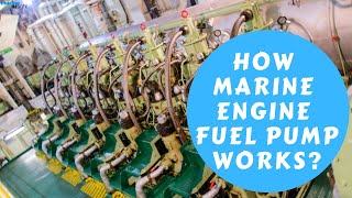 Main Engine Fuel Pump Working Explained [upl. by Hyozo]