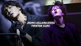 jhope lollapalooza Chicago concert twixtor clips for edits [upl. by Ogires]