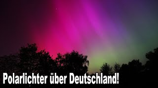 Wunderschön 😲 Polarlichter über Deutschland Niedersachsen Braunschweig [upl. by Turnbull578]