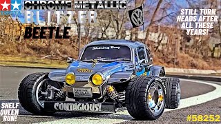 Tamiya CHROME METALLIC EDITION Blitzer Beetle First and Last Run Shelf Queen 4K [upl. by Mail31]