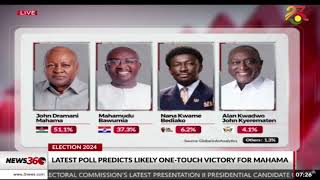 Election 2024 Latest Poll Predicts likely OneTouch Victory for Mahama [upl. by Rol]