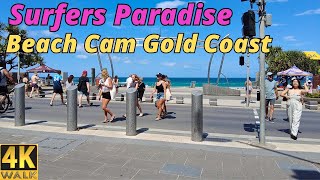 People Watching Cam Gold Coast  Surfers Paradise Beach Australia [upl. by Anaele]