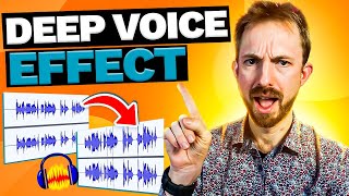 Make Your Voice Deeper in Audacity  Beef Up Your Voice Easily For Free  No PLUGINS Required [upl. by Avie196]