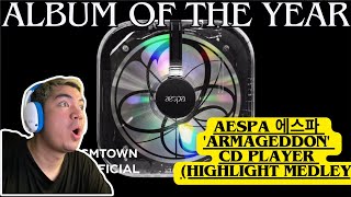 FULL ALBUM  aespa 에스파 Armageddon CD PLAYER Highlight Medley REACTION VIDEO [upl. by Akitan]