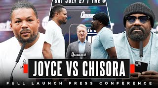 Joe Joyce vs Derek Chisora  FULL launch press conference as heavyweights collide at The O2 July 27 [upl. by Eecal437]