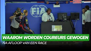 Waarom worden F1 coureurs gewogen na afloop van een race  Formule 1 FactChecker [upl. by Frantz]